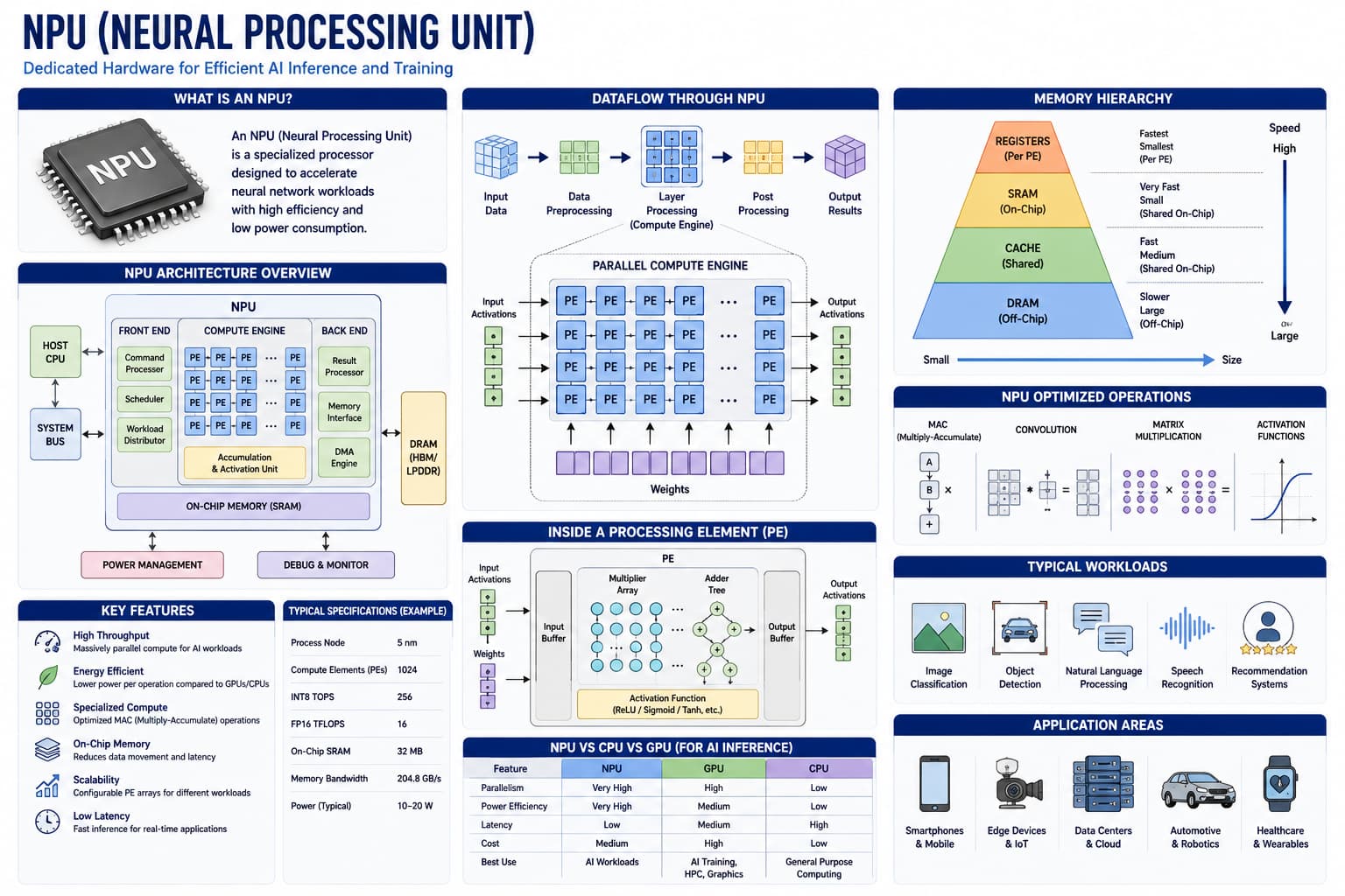 Neural processing unit and AI accelerator on a modern chiplet-based processor package